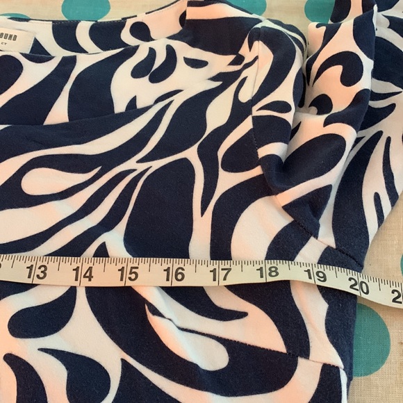 Skirtin Around Shift Dress Blue and White Pattern. - Picture 5 of 6